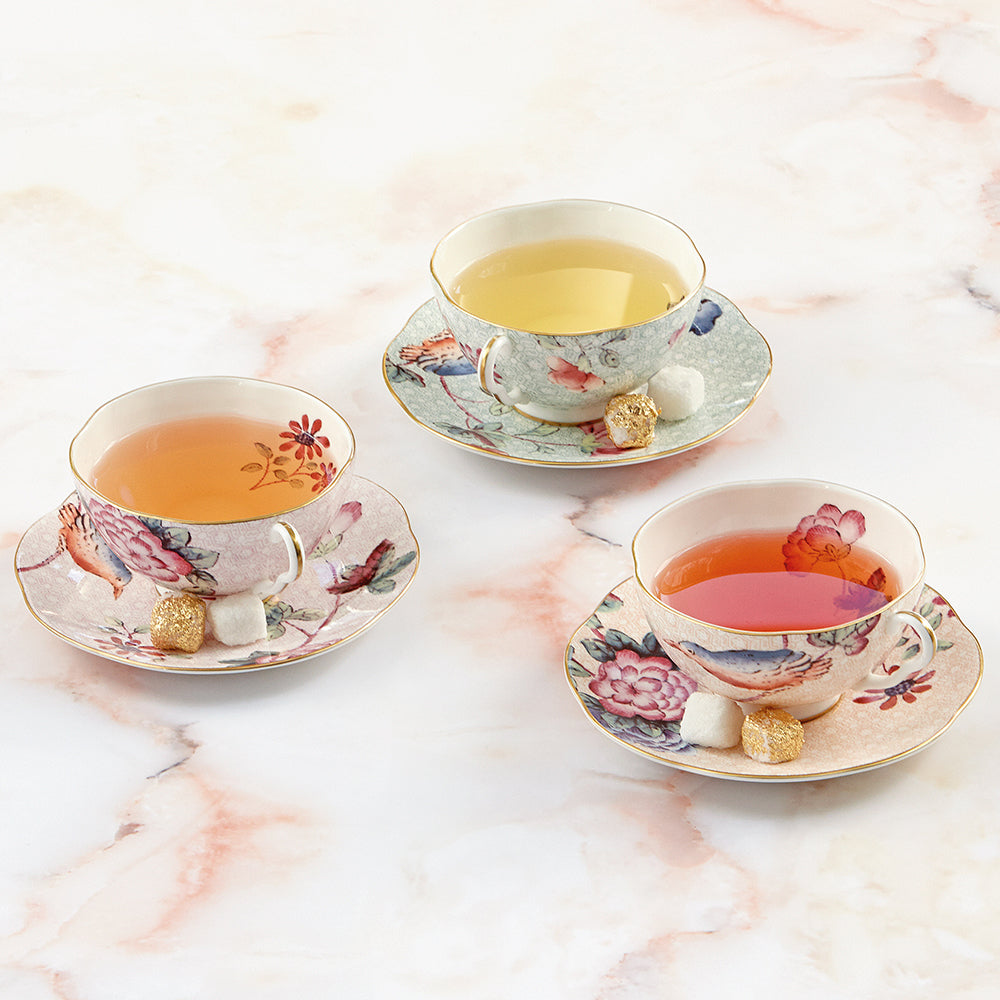 Wedgwood Cuckoo Pink Teacup & Saucer Set
