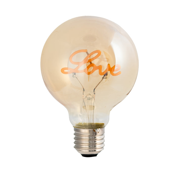 Pretty Glass Led Lamp Love Globe