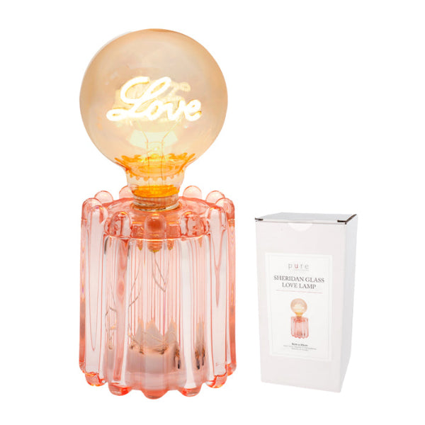 Pretty Sheridan Pink Love Led Lamp