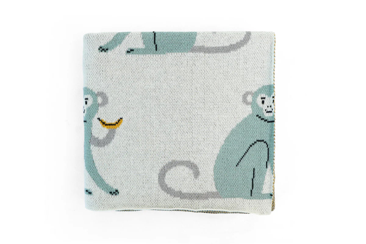 Max Monkey Baby Blanket