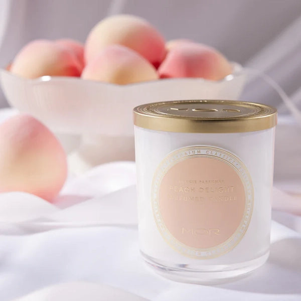 MOR Emporium Classics Blanc Peach Delight Perfumed Candle