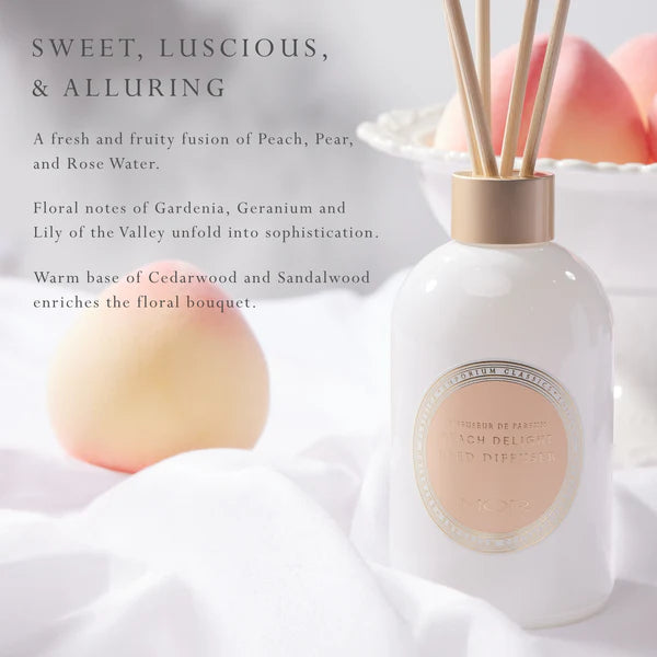 MOR Emporium Classics Blanc Peach Delight Reed Diffuser