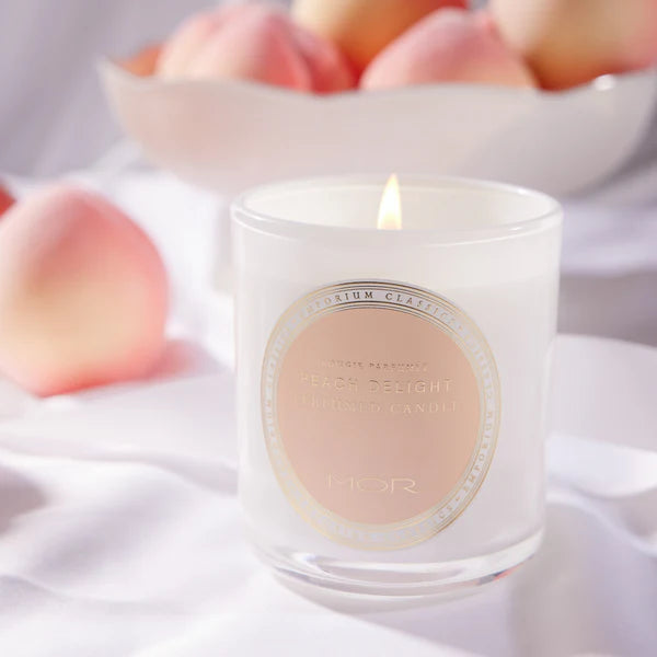 MOR Emporium Classics Blanc Peach Delight Perfumed Candle