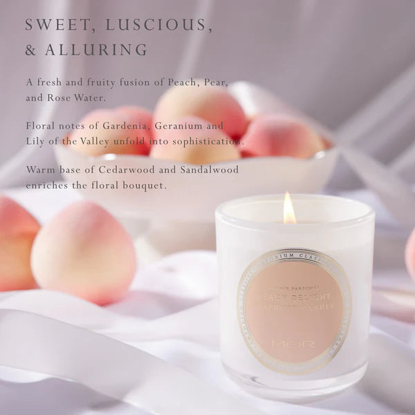 MOR Emporium Classics Blanc Peach Delight Perfumed Candle