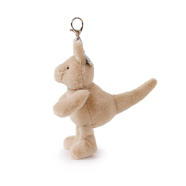 OB Designs Kip Kangaroo Bag Charm (Vegan Angora) 18 cm
