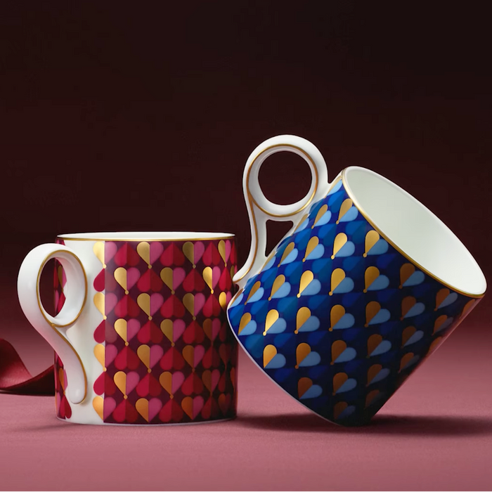 Wedgwood 2026 Love Mug 330ml Magenta/Aegean Set of 2