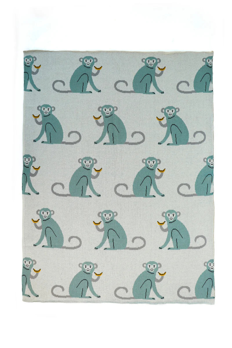 Max Monkey Baby Blanket