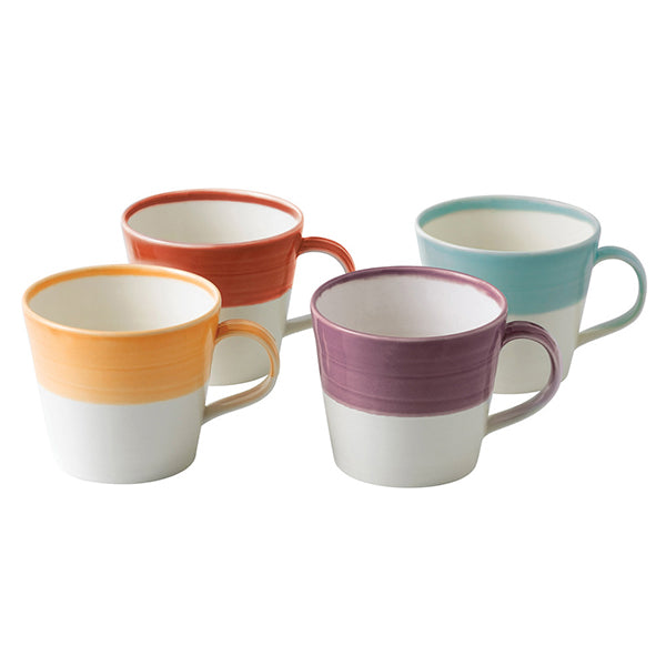 Royal Doulton 1815 Tapas Set Of 4 Mugs Warm Colours