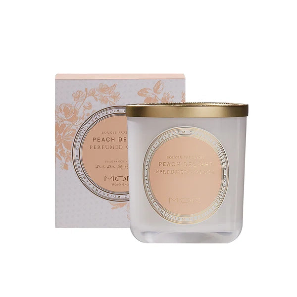 MOR Emporium Classics Blanc Peach Delight Perfumed Candle
