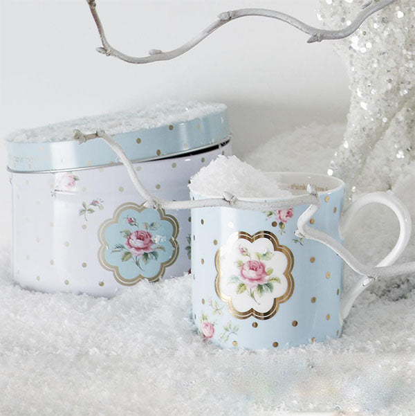 Royal Albert Polka Blue Mug in Tin