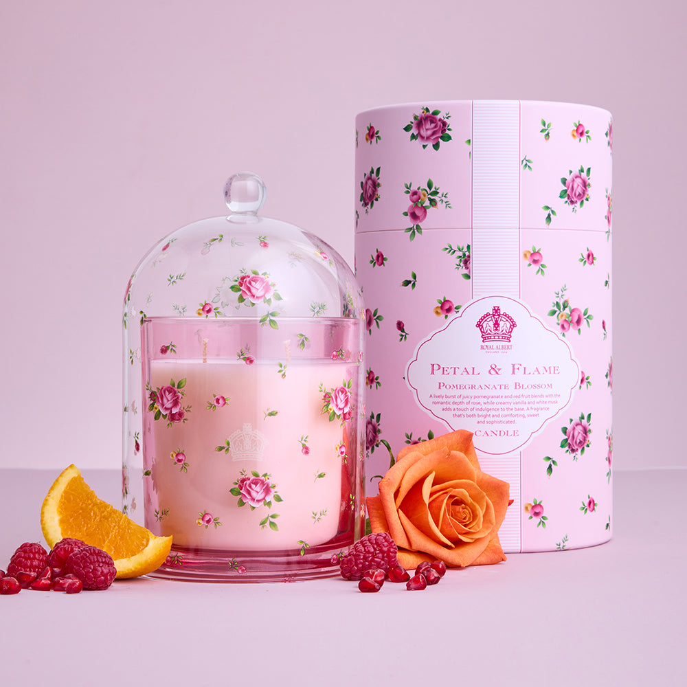 Royal Albert Pomegranate Blossom Candle