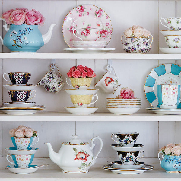 Royal Albert 100 Years 10 Piece Set Cup & Saucer 1950-1990