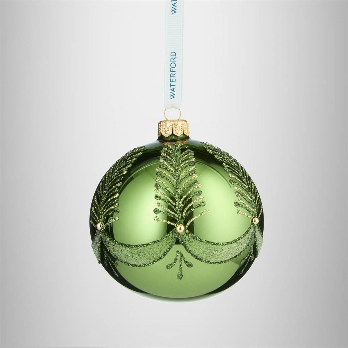 Waterford Holiday Heirlooms Green Bauble