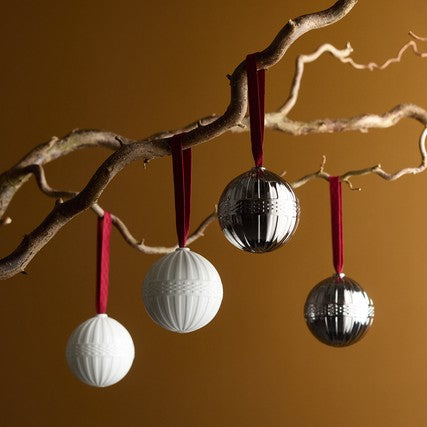 Wedgwood Christmas Bauble White