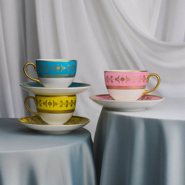Bacchus Teacup Saucer 175ml 5.9floz Pink