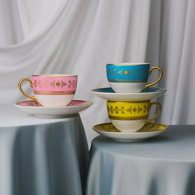 Bacchus Teacup Saucer 175ml 5.9floz Pink