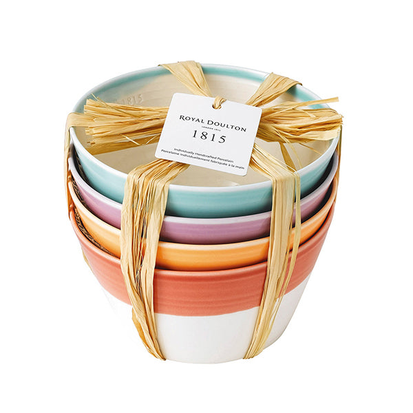 Royal Doulton 1815 Cereal Bowls set of 4 Brights 15cm