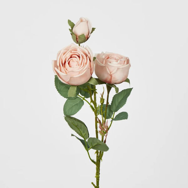 Light Baby Pink Real Touch Rose Spray