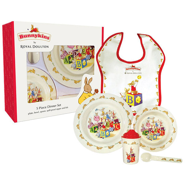 Royal Doulton Bunnykins Melamine 5 Piece Dinner Set