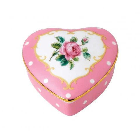 Royal Albert Cheeky Pink Heart Trinket Box