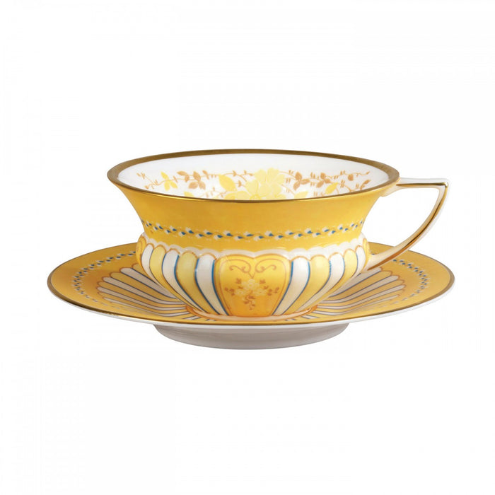 Wedgwood Harlequin Collection Yellow Ribbons Teacup & Saucer